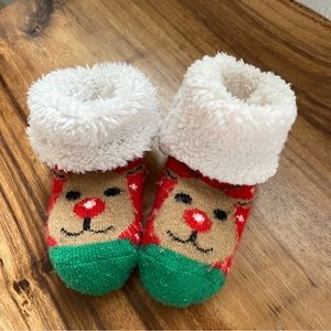 Christmas Reindeer Holiday Socks, Infant